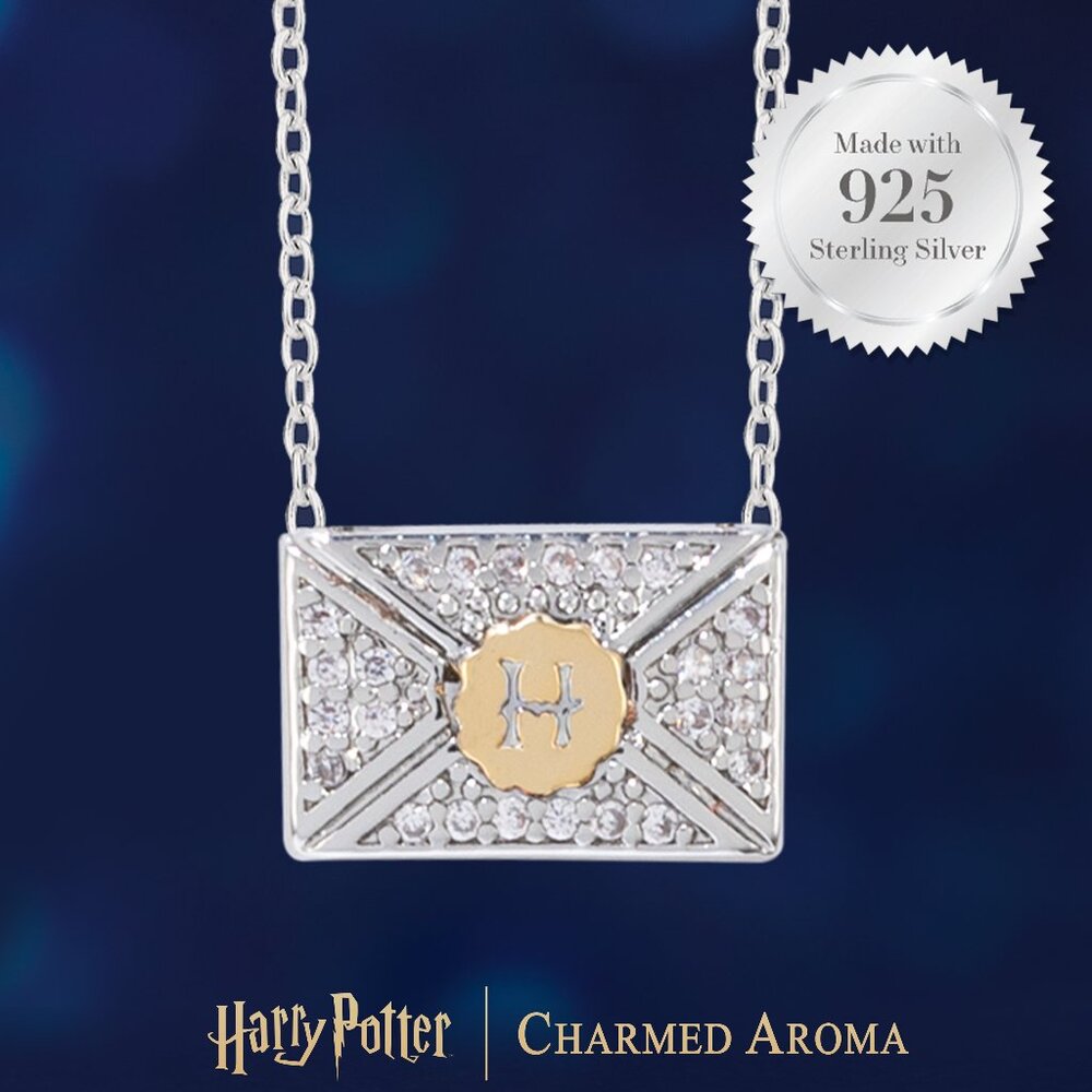 Official Harry Potter Hogwarts Acceptance Letter  Necklace - 925 Sterling Silver